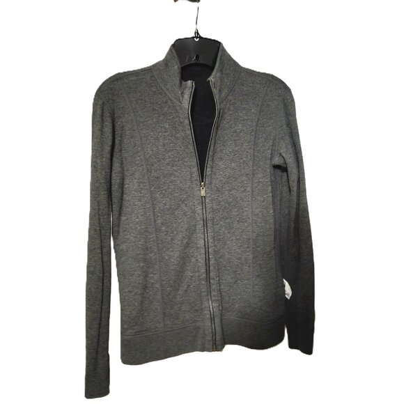 Tommy Bahama Womens Charcoal & Light Gray Reversible Cotton Full Zip Size XXS - Picture 3 of 8